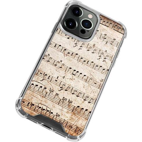 Antique Notes iPhone 15 Pro Clear Case